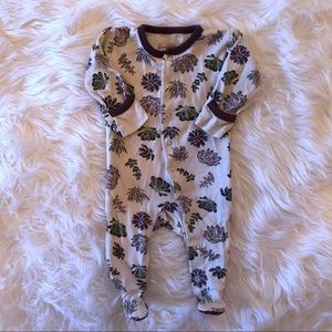 L’ovedbaby organic cotton footies, succulent print